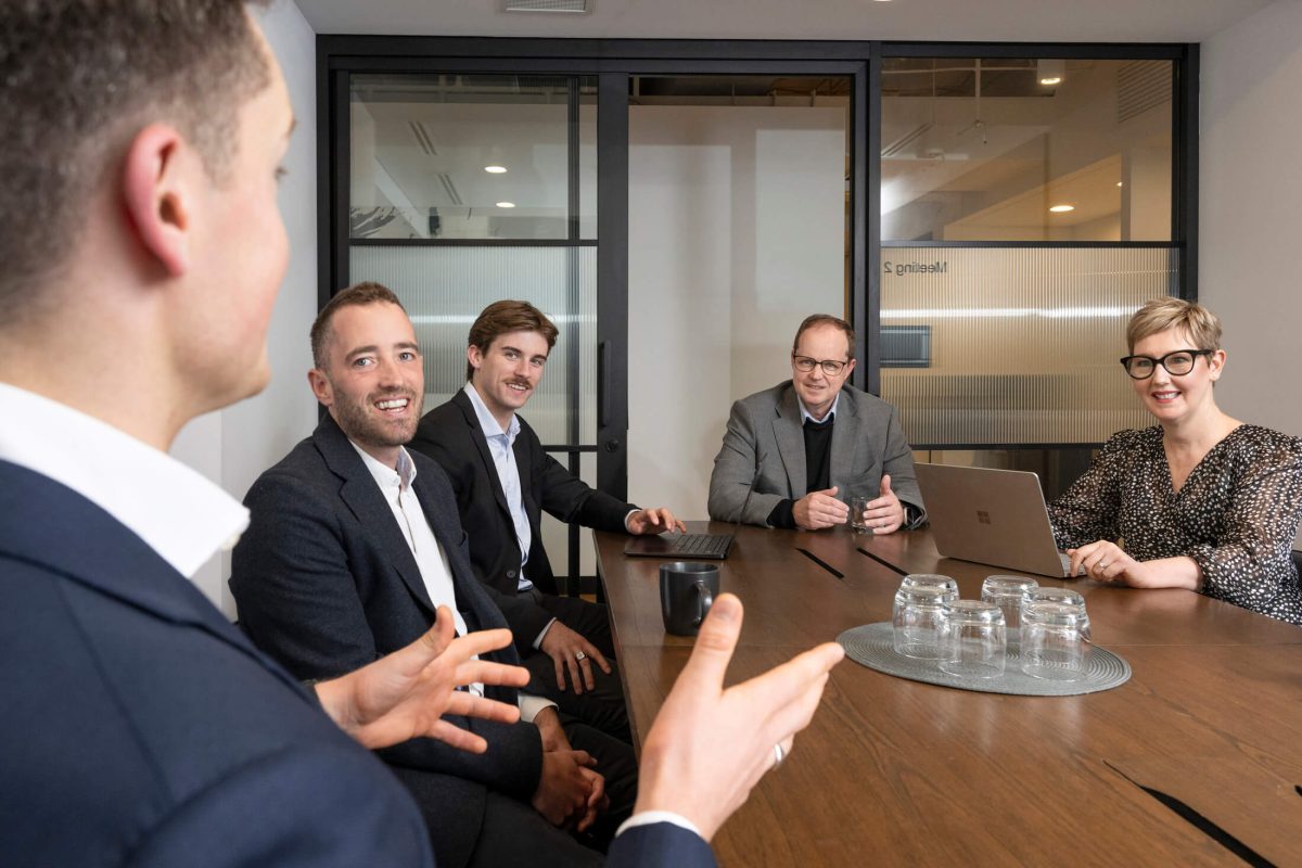 The McKellar Partners team in a meeting