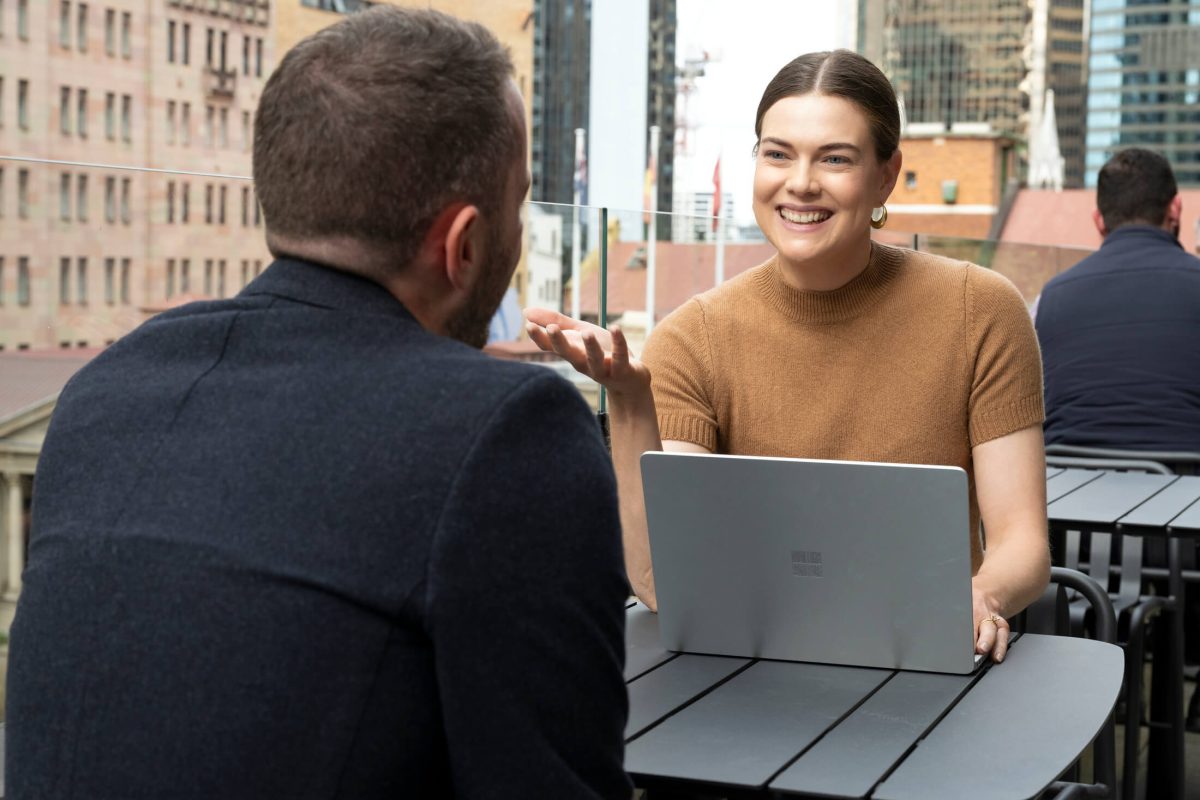 McKellar Partners meeting outdoors